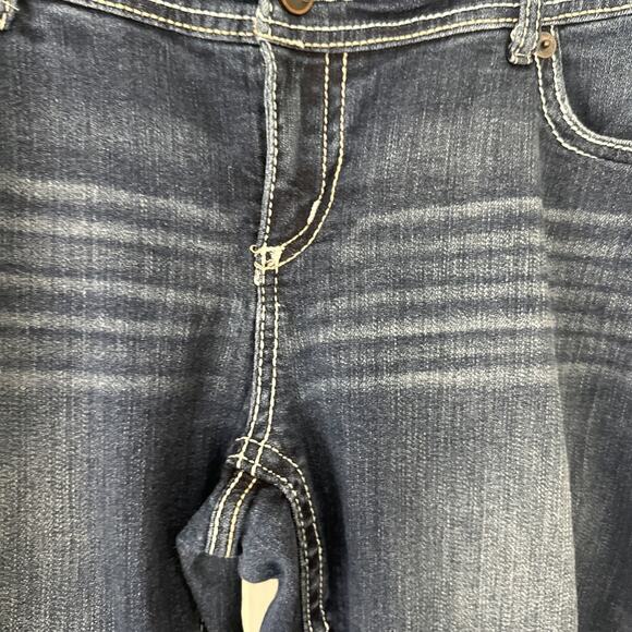 Women’s M Jeans By Maurices SZ 18 short Original Fit Boot Mid Rise Stretch - Picture 5 of 8